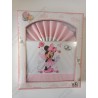 Jogo de lençóis de bebê para cama de grades com o tema Minnie no mundo das fadas