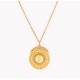 Colar em aço Inoxidável Com Medalha Libra
