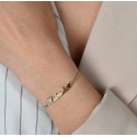 PULSEIRA MADRINHA COM ZIRCÔNIAS - AÇO INOXIDÁVEL