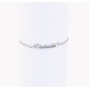 Pulseira Madrinha em Aço Inoxidável e Zirconias