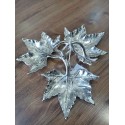 CENTRO DE MESA FOLHAS DECORATIVAS EM METAL
