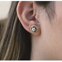 BRINCOS CARAMUJOS COM ESMALTE - AÇO INOXIDÁVEL