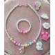 Colar e Pulseira - Unicornio