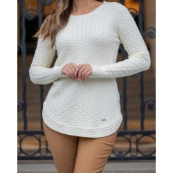 Camisola malha trabalhada