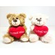 Peluche com a frase (I Love You) 16cm