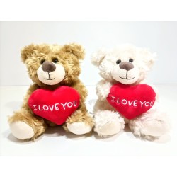 Peluche com a frase (I Love You) 16cm