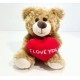 Peluche com a frase (I Love You) 16cm