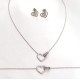 CONJUNTO CORAÇÃO AÇO INOXIDÁVEL