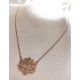 COLAR FLOR DE LÓTUS COM BRILHANTES - AÇO INOXIDÁVEL