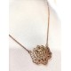 COLAR FLOR DE LÓTUS COM BRILHANTES - AÇO INOXIDÁVEL