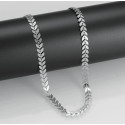 COLAR GARGANTILHA FOLHAS - AÇO INOXIDÁVEL