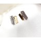CONJUNTO MADRID COM BRILHANTES - AÇO INOXIDÁVEL
