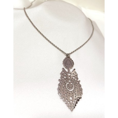 COLAR LONGO DE RAINHA - AÇO INOXIDÁVEL