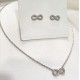 CONJUNTO INFINITO COM ZIRCÔNIAS - AÇO INOXIDÁVEL
