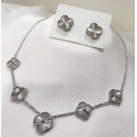 CONJUNTO TREVO COM TEXTURA - AÇO INOXIDÁVEL