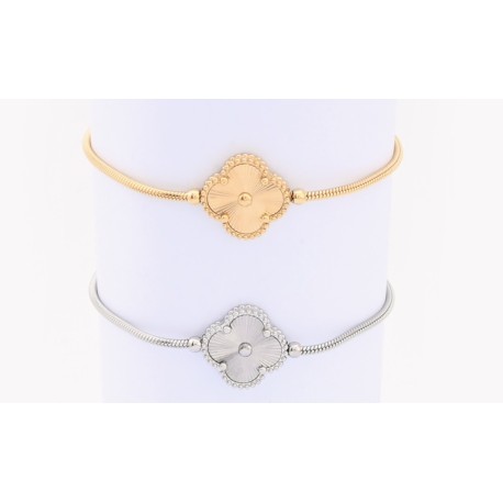 PULSEIRA TREVO AJUSTÁVEL - AÇO INOXIDÁVEL