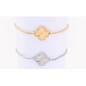 PULSEIRA TREVO AJUSTÁVEL - AÇO INOXIDÁVEL