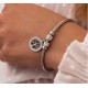 PULSEIRA ÁRVORE DA VIDA COM BRILHANTES - AÇO INOXIDÁVEL