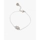 PULSEIRA FLOR DE LÓTUS COM ZIRCÔNIAS - AÇO INOXIDÁVEL