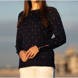 CAMISOLA DE MALHA COM BOTÕES PUNHO