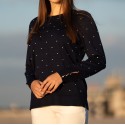 CAMISOLA DE MALHA COM BOTÕES PUNHO