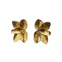BRINCOS MEIA FLOR - AÇO INOXIDÁVEL