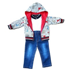 CONJUNTO DINOSSAUROS REVERSÍVEL MENINO