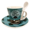 CONJUNTO CAFÉ DIA DO PAI - CERÂMICA