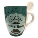 CONJUNTO CANECA PAI - CERÂMICA