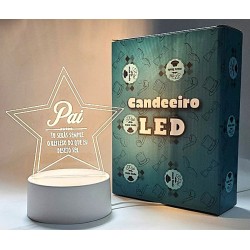 CANDEEIRO LED "DIA DO PAI"
