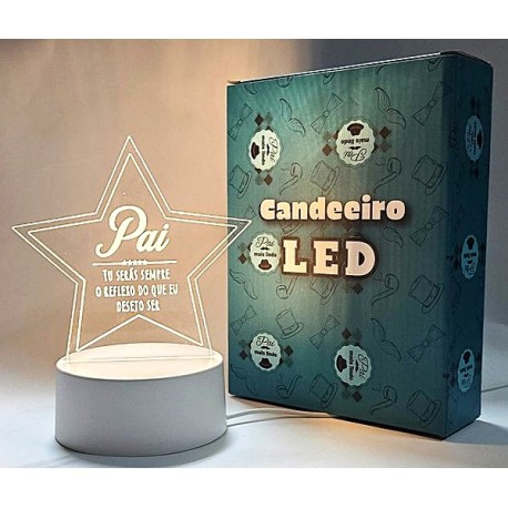 CANDEEIRO LED "DIA DO PAI"