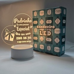 CANDEEIRO LED "PADRINHO"