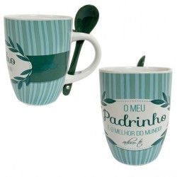 CONJUNTO CANECA PADRINHO - CERÂMICA