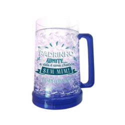 CANECA CERVEJA PADRINHO - PLÁSTICO