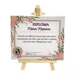 CAVALETE COM DEDICATÓRIA - MADRINHA
