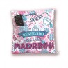 ALMOFADA DECORATIVA COM BOLSO - MADRINHA