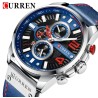 RELÓGIO CURREN HOMEM - BRACELETE EM PELE