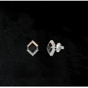 BRINCOS CRISTAL PRETO E ZIRCÔNIAS - AÇO INOXIDÁVEL