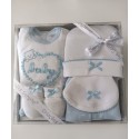 CONJUNTO BEBE CHAMBRE - CALÇA, GORRO E PAR DE LUVAS