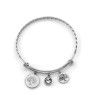 Pulseira Bracelete expansivel em aço Inoxidável com Arvore da Vida