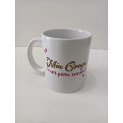 Caneca Cerâmica Mãe Coruja